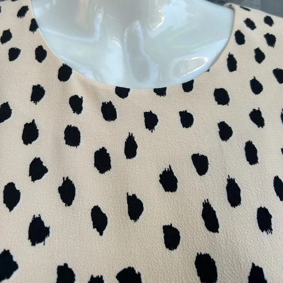 Kate Spade Leopard Dot Silk Blouse, BNWT, size  Large - Picture 10 of 12